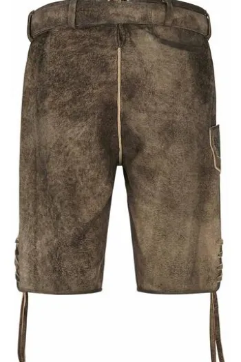 SPIETH & WENSKY Wildbock Ledershorts braun