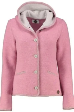 STAPF Strickjacke Malwine altrosa hochwertiger Linksstrick Made in Österreich