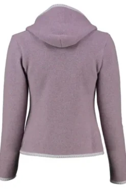 STAPF Strickjacke Malwine flieder hochwertiger Linksstrick Made in Österreich