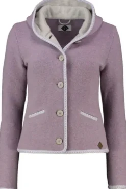 STAPF Strickjacke Malwine flieder hochwertiger Linksstrick Made in Österreich