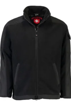 WELLENSTEYN Jet-Fleece-Jacke JJ-10 schwarz windabweisend, wasserabweisend, atmungsaktiv