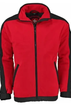 WELLENSTEYN Jet Jacket Fleecejacke JJ-10 rot/schwarz windabweisend, wasserabweisend, atmungsaktiv
