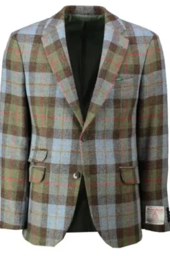 WELLINGTON OF BILMORE Harris Tweed Sakko London highland check kariert