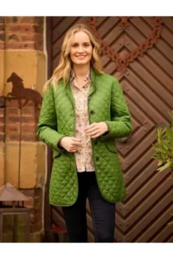 WELLINGTON OF BILMORE Long-Steppjacke Grace fresh green
