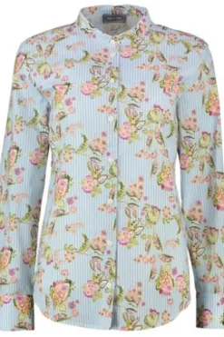 WHITE LABEL Bluse hellblau gestreift