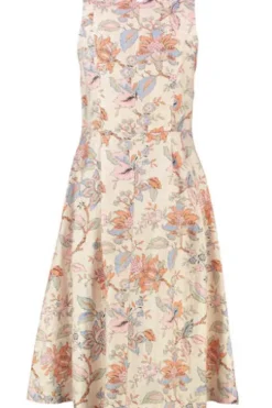 WHITE LABEL Kleid rosa-multicolour geblümt